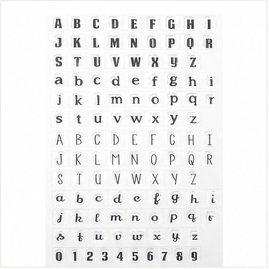 Clear Silicone Stamps For Card Making - 4Pcs Transparent Silicone Alphabet Stamps Soft