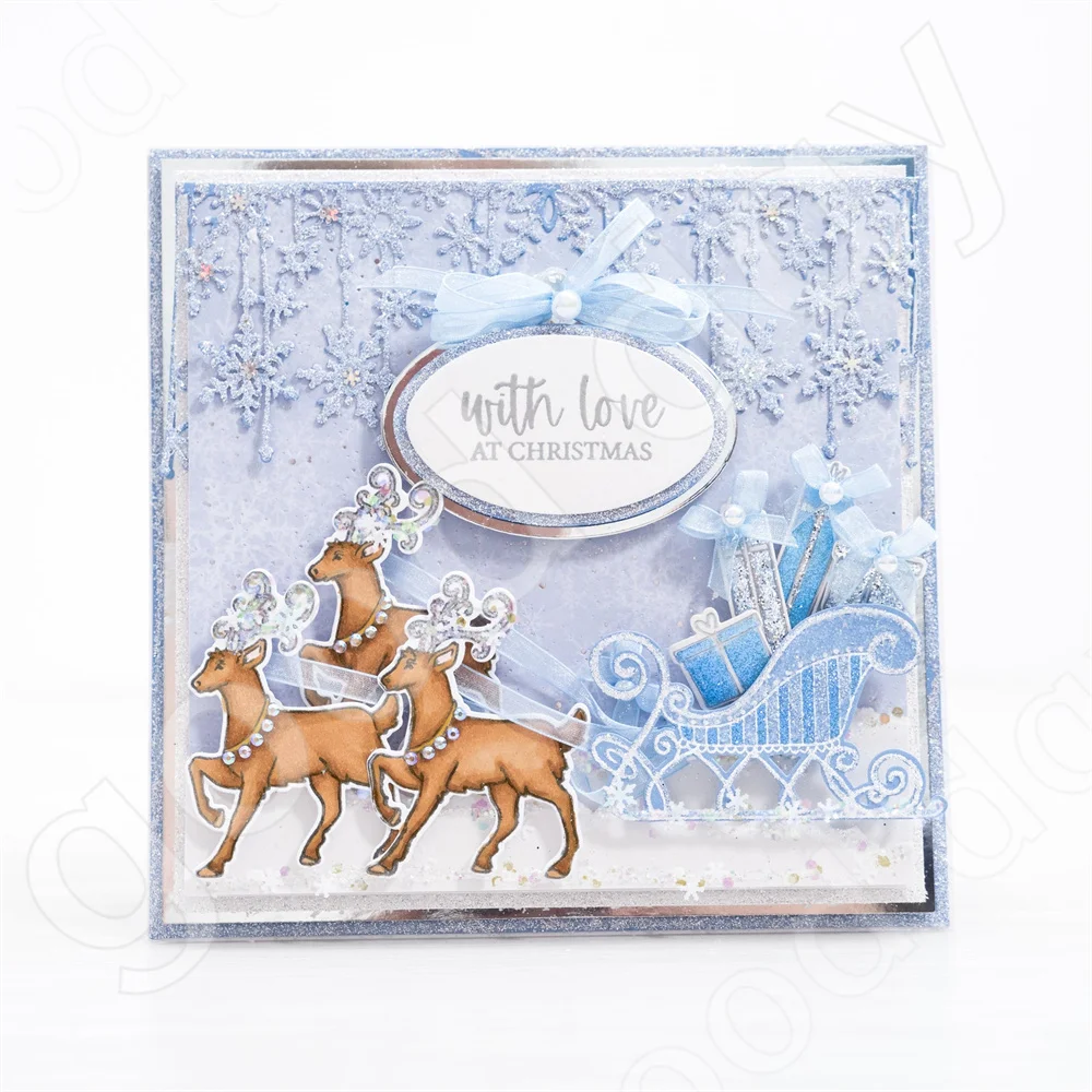 New Christmas Elk Snowflake Wr - Clear Silicone Stamps For Card Making ulasan dan harga