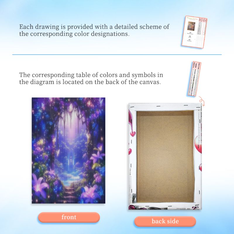 RUOPOTY Framed Luminous Forest - Painting Supplies ulasan dan harga