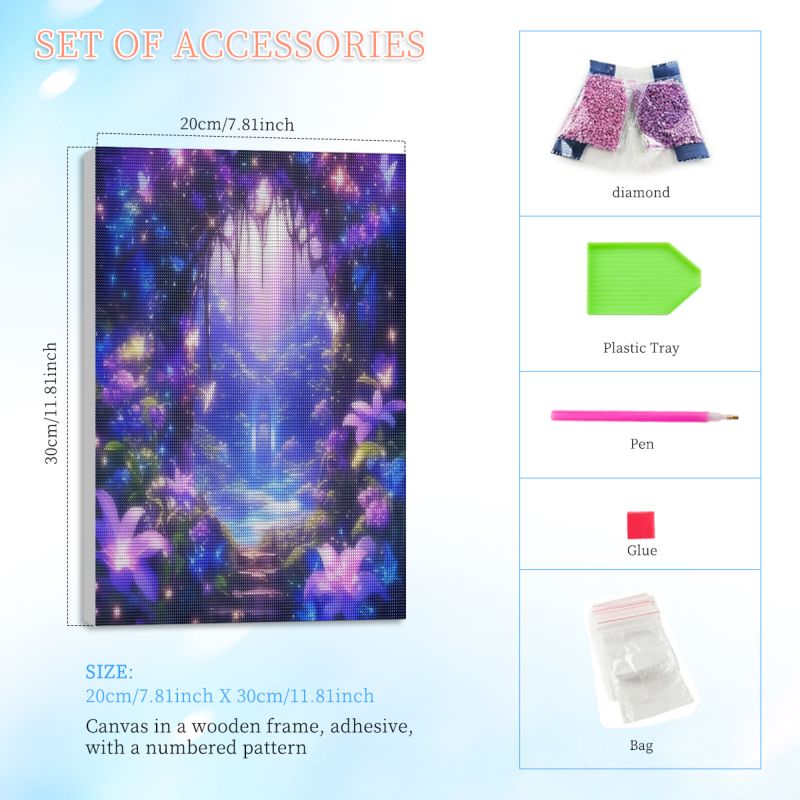 RUOPOTY Framed Luminous Forest - Painting Supplies ulasan dan harga