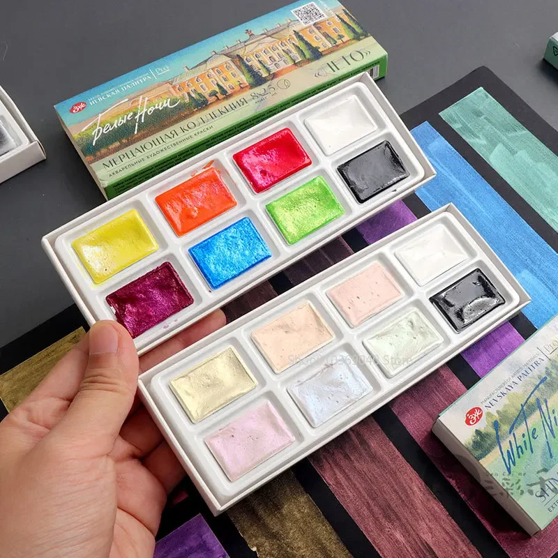 2024 New White Night Master So - Watercolor Paint Set Solid Pigment ulasan dan harga