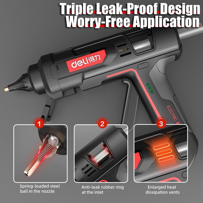 DELI 300W Hot Melt Glue Gun DI - Hot Melt Glue Gun Cordless ulasan dan harga