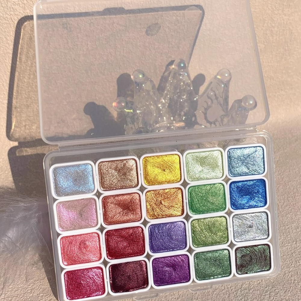 Concentrated Metallic Watercol - Watercolor Paint Set Solid Pigment ulasan dan harga