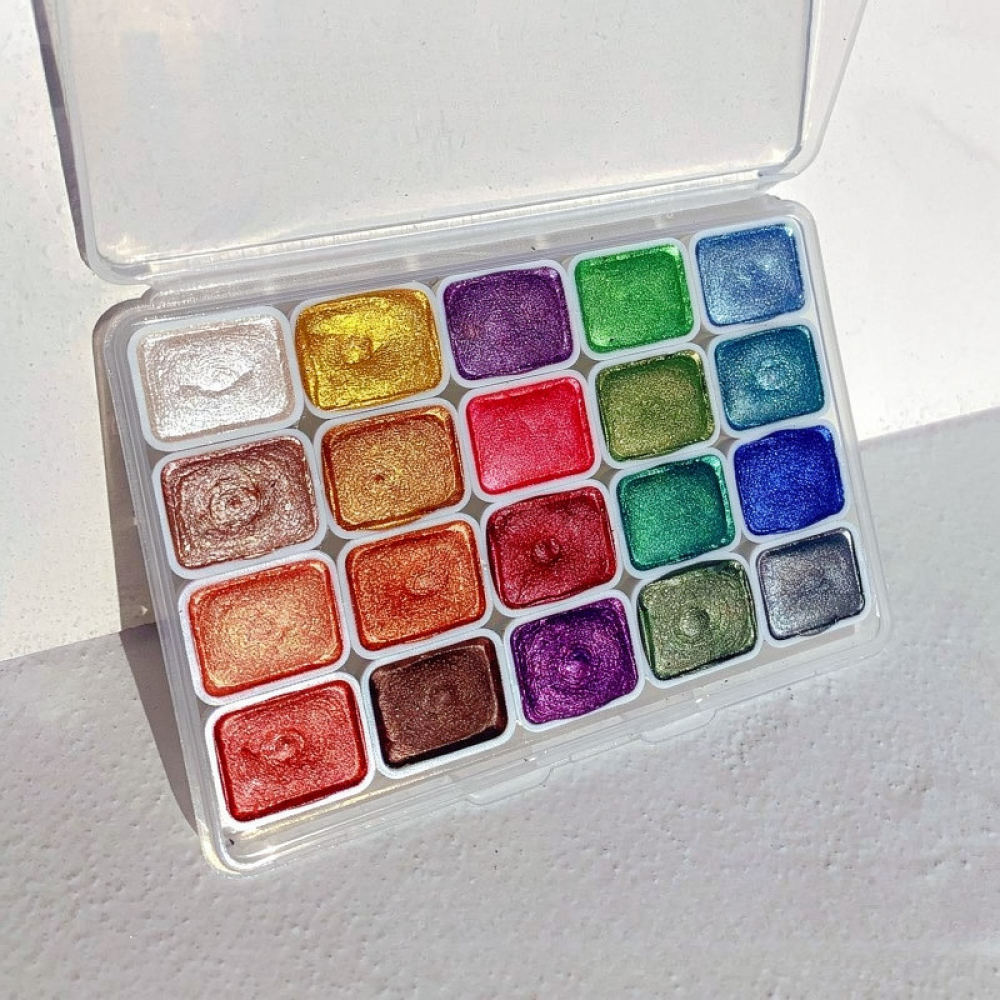 Concentrated Metallic Watercol - Watercolor Paint Set Solid Pigment ulasan dan harga