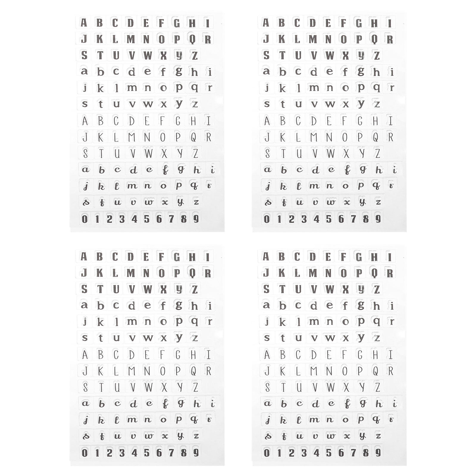 4 Pcs Clear Stamps for Journal - Clear Silicone Stamps For Card Making ulasan dan harga