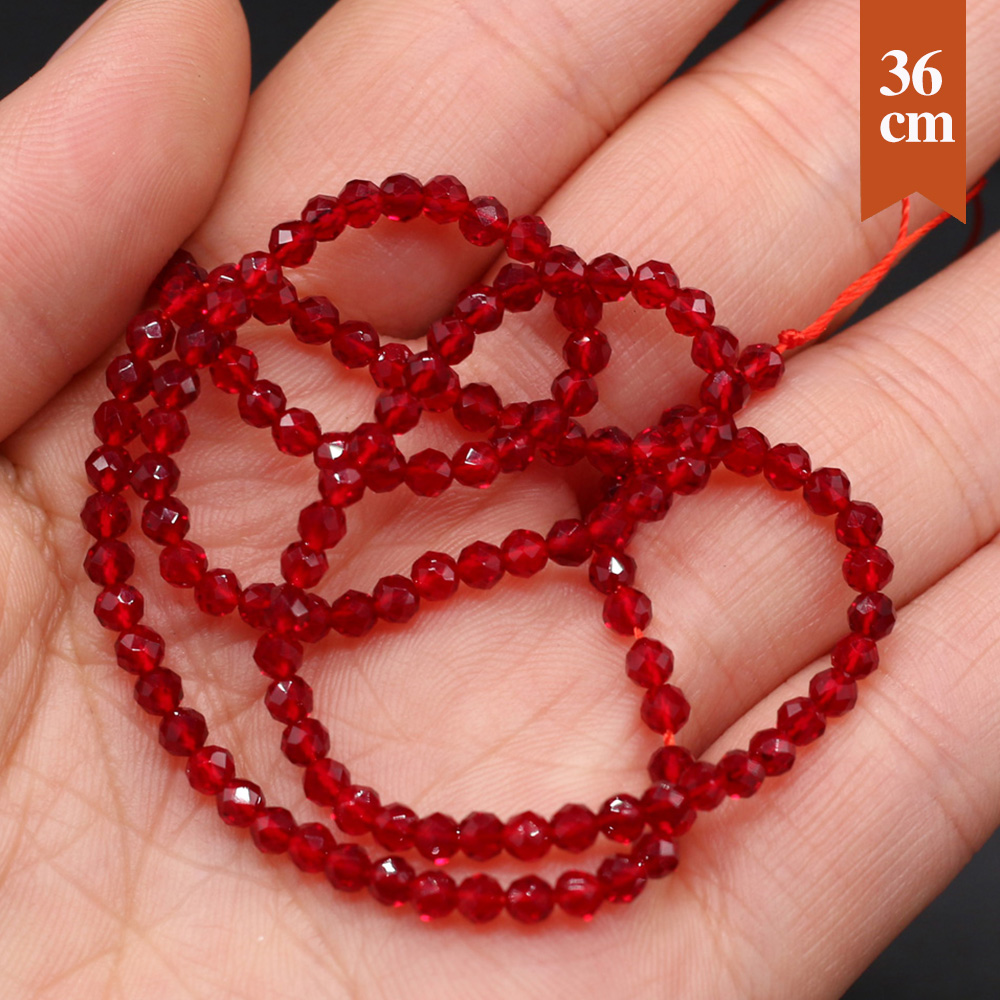 10 Strands Natural Red Spinel  - Glass Seed Beads 2Mm Jewelry Making ulasan dan harga