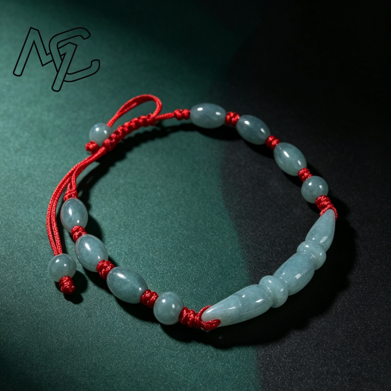 Natural Blue water Jade Burma  - Beading ulasan dan harga